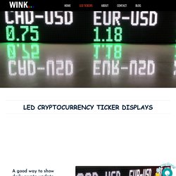 LED Cryptocurrency Ticker Display, LED Cryptocurrency Ticker Sign