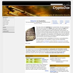 CryptoDox - The Cryptography & Information Security Encyclopedia