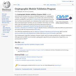 Cryptographic Module Validation Program