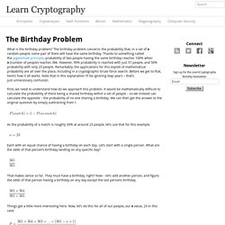 Learn Cryptography — The Birthday Problem