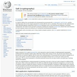 Salt (cryptography)