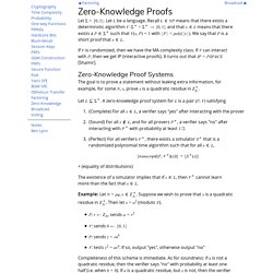 Cryptography - Zero-Knowledge Proofs