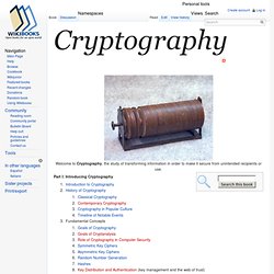 Cryptography - Wikibooks, open books for an open world