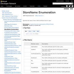 Powershell Research - StoreName Enumeration (System.Security.Cryptography.X509Certificates)
