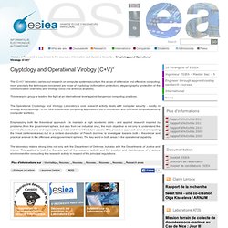 Cryptologie et Virologie Opérationnelles (CVO) -