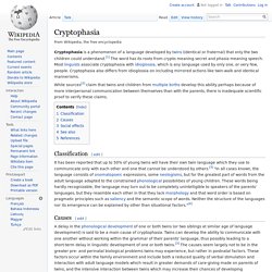 Cryptophasia
