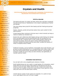 Crystals and health