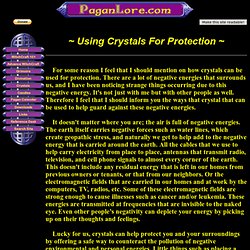 Using Crystals For Protection (Paganlore.com)