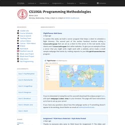 CS 106A: Programming Methodology