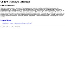 CS490 Windows Internals