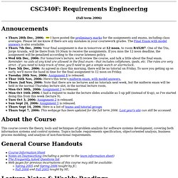 CSC340F Course Information Page