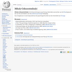 Mihaly Csikszentmihalyi