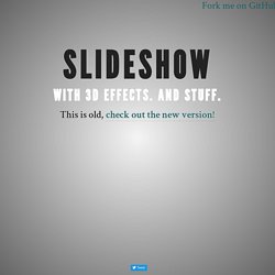 CSS 3D Slideshow