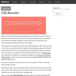 CSS Beautifier
