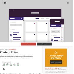 CSS Content Filter
