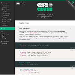 CSS Crush — An extensible PHP based CSS preprocessor