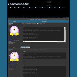 CSS de base des forumactifs
