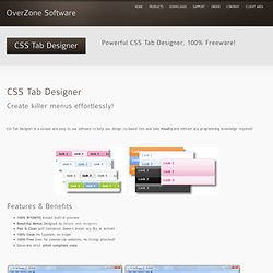 CSS Tab Designer « OverZone Software