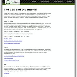 CSS & Div tutorial - GoStats