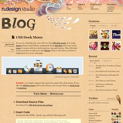 n.Design - CSS Dock Menu