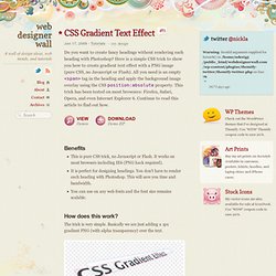 CSS Gradient Text Effect