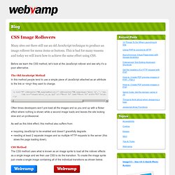 CSS Image Rollovers - Webvamp