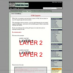 CSS Layers - CSS tutorial