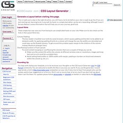 CSS Layout Generator