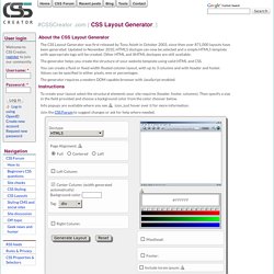 CSS Layout Generator