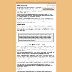 CSS Positioning