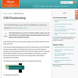 CSS Tutorial: CSS Positioning