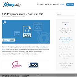 CSS Preprocessors - Sass vs LESS