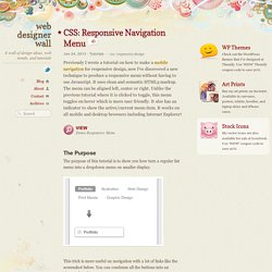 R. M. Menu CSS