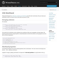 CSS Shorthand