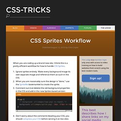 CSS Sprites Workflow