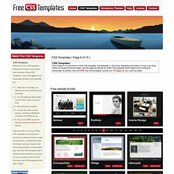 CSS Templates ( Page 8 of 15 ) - Free CSS Templates