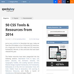 50 CSS Tools & Resources from 2014
