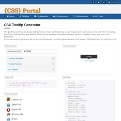 CSS Tooltip Generator