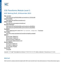 CSS 2D Transforms Module Level 3