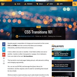 CSS Transitions 101