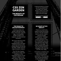 CSS Zen Garden: The Beauty of CSS Design