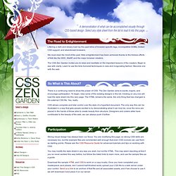 Jardin Zen css: La beauté de la conception CSS
