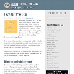 CSS3 Best Practices