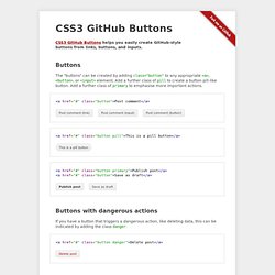 css3 github buttons