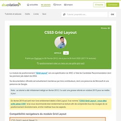 CSS3 Grid Layout