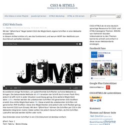 CSS3 & HTML5 CSS3 Web Fonts - css3-html5.de