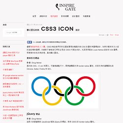 難以置信的純 CSS3 ICON 設計