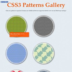 CSS3 Patterns Gallery