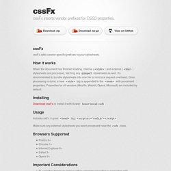cssFx.js - CSS3 property polyfill - It's So Futuristic, Baby!