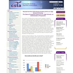 CSTA - OracleSurvey